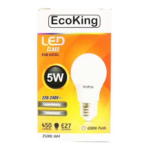  Lampu  EcoKing LED Class 5W 073430 Mirota Kampus 