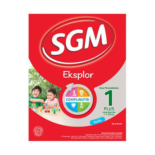 Susu SGM 1+ Eksplor Vanilla 400gr - 001509 | Mirota Kampus